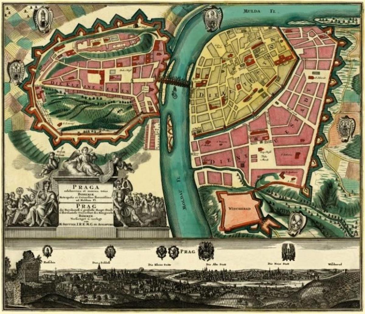 布拉格古董地图